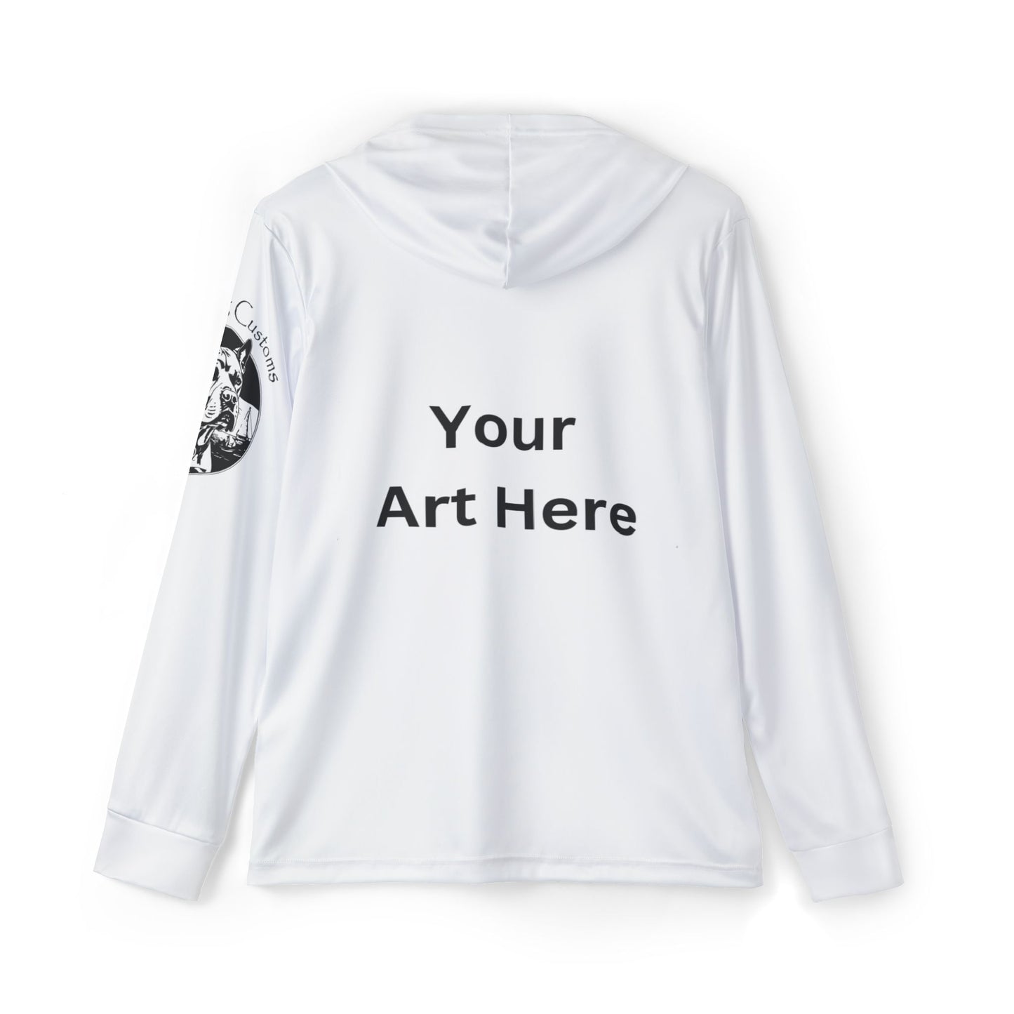 Customized White Sun Protective Hooded Long Sleeve