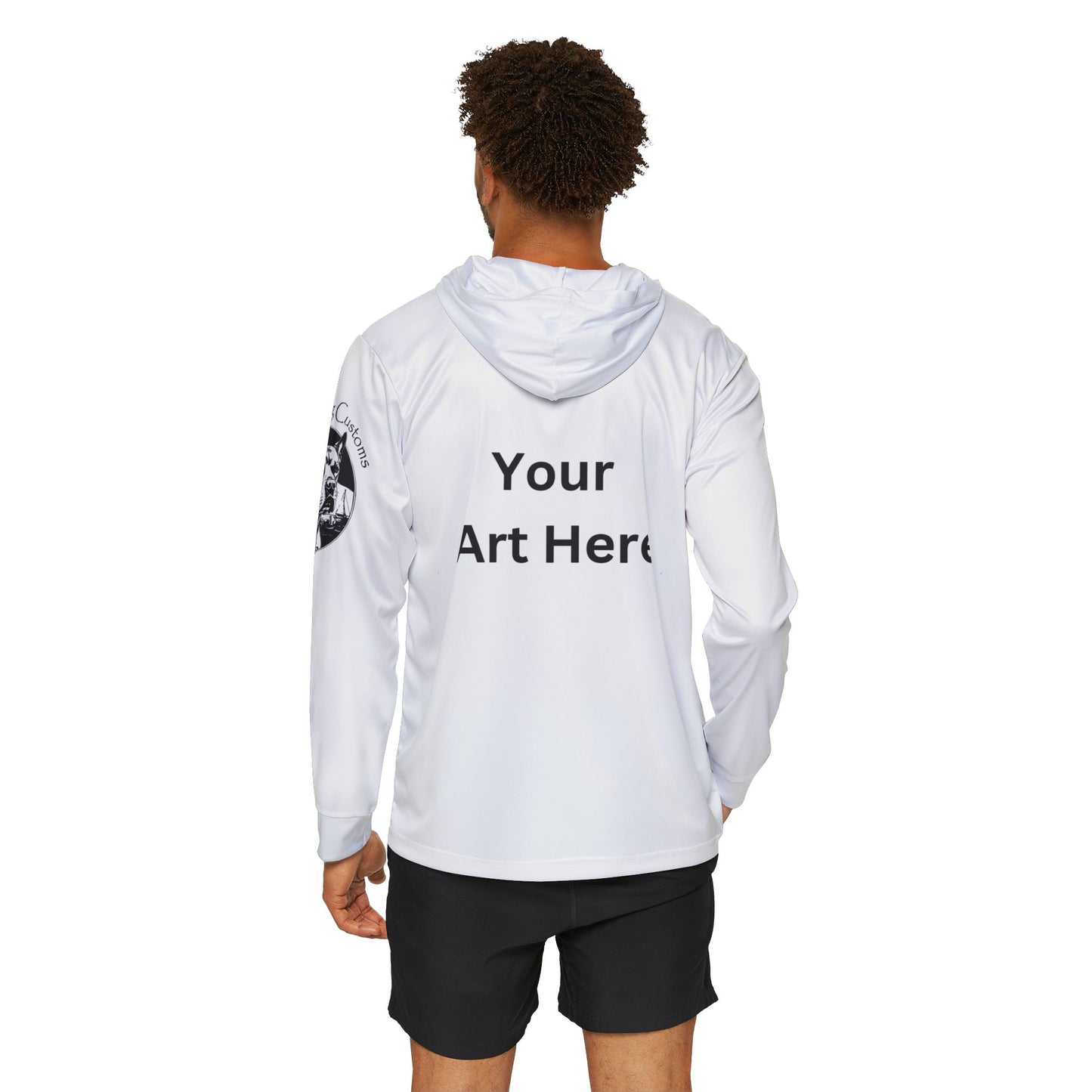 Customized White Sun Protective Hooded Long Sleeve