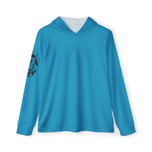 Turquoise Sun Protective Hooded Long Sleeve